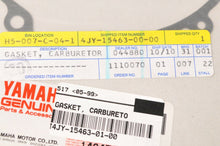Load image into Gallery viewer, Genuine Yamaha 4JY-15463-00 Gasket, Carburetor Cover 2 - YZ125 YZ85 YZ80SK ++