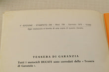 Load image into Gallery viewer, Ducati 860 Istruzioni per l'uso e la manutenzione - User's owner manual ITALIAN - Very Good
