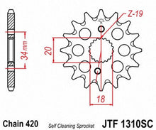 Load image into Gallery viewer, JT Sprockets - Jtf1310.15Sc (JTF1310.15SC)