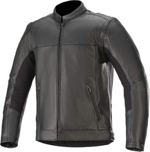 Load image into Gallery viewer, Alpinestars Topanga Black Leather Motorcycle Jacket Mens Premium Full Grain