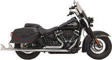 Load image into Gallery viewer, Bassani True-Duals w/Fishtail Mufflers 33" Chrome w/Baffles (1S96E-33)