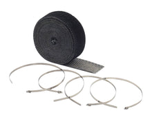 Load image into Gallery viewer, ACCEL 2"X25' BLACK EXHAUST WRAP W/ CLAMPS 2002BK