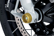 Load image into Gallery viewer, KURYAKYN LODESTAR FRT AXLE SLIDERS FOR BMW R 1200&1250, GLD PN 3801 KUR3801