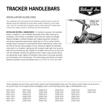 Load image into Gallery viewer, Biltwell | Tracker Handlebar | Chrome Plated Finish | TBW with Insert | 1" | Compatible With Cable Operated Throttles and Harley's Throttle-By-Wire Control Module