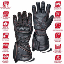 Load image into Gallery viewer, Gerbing 12V Extreme Mens Hard Knuckle Heated Gloves Black XL