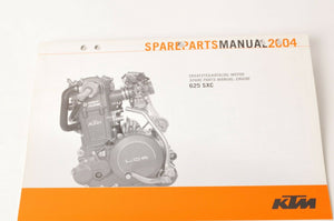 Genuine Factory KTM Spare Parts Manual - Engine 625 SXC 2004 04 | 3208129