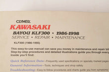 Load image into Gallery viewer, Clymer Service Repair Maintenance Manual: Kawasaki Bayou KLF300 1986-1998