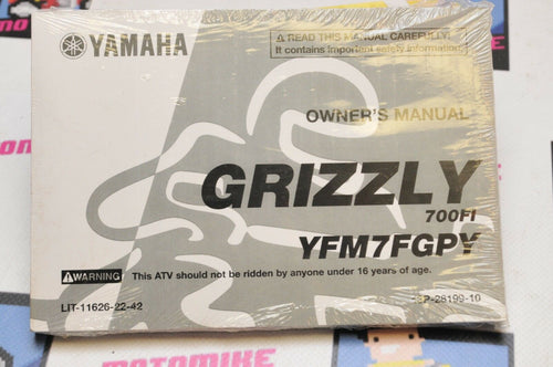 NEW NOS Genuine Yamaha OWNER'S MANUAL LIT-11626-22-42 GRIZZLY 700FI 2009