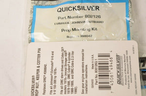 Mercury Quicksilver 802126Q1 Prop Nut Kit 802126 Johnson Evinrude 398042 Volvo +