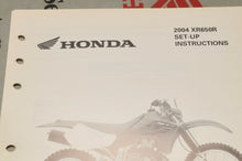 Load image into Gallery viewer, 2004 XR650R XR650 R GENUINE Honda Factory SETUP INSTRUCTIONS PDI MANUAL S0205