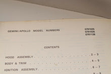 Load image into Gallery viewer, Vintage Polaris Parts Manual 9910563  1979 Gemini Apollo Snowmobile OEM Genuine