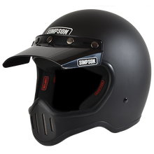 Load image into Gallery viewer, Simpson M50 Bandit Motorcycle Helmet DOT - Retro Styling Matte Black Large