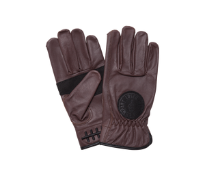 Loser Machine Death Grip Leather Motorcycle Gloves - BROWN