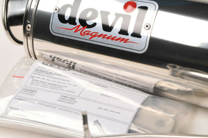 NEW Devil Exhaust - High Mount Stainless Magnum 58639 Suzuki SV650 SV 650 2003