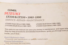 Load image into Gallery viewer, Clymer Service Repair Maintenance Shop Manual: Suzuki LT230 LT250 1985-90 | M475