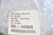 Load image into Gallery viewer, Black Brand WOMENS SERAPH Biker Vest Black EXTRA SMALL X-SM XS BB-3051