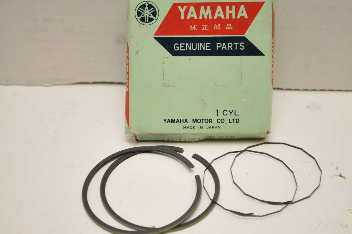 NOS OEM YAMAHA 248-11601-20-00 PISTON RING SET 0.50 OVERSIZE - DS6