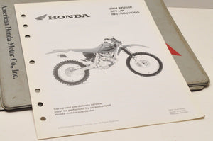 2004 XR250R XR250 R GENUINE Honda Factory SETUP INSTRUCTIONS PDI MANUAL S0209