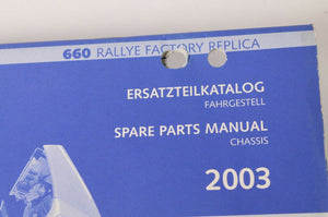 Genuine Factory KTM Spare Parts Manual Chassis 660 Rallye Factory Rep 03|3208102