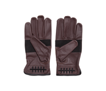 Load image into Gallery viewer, Loser Machine Death Grip Leather Motorcycle Gloves - BROWN