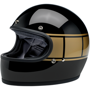 Biltwell Gringo Helmet ECE - Holeshot Black/Gold Strobe XS EXTRA S |1002-527-101