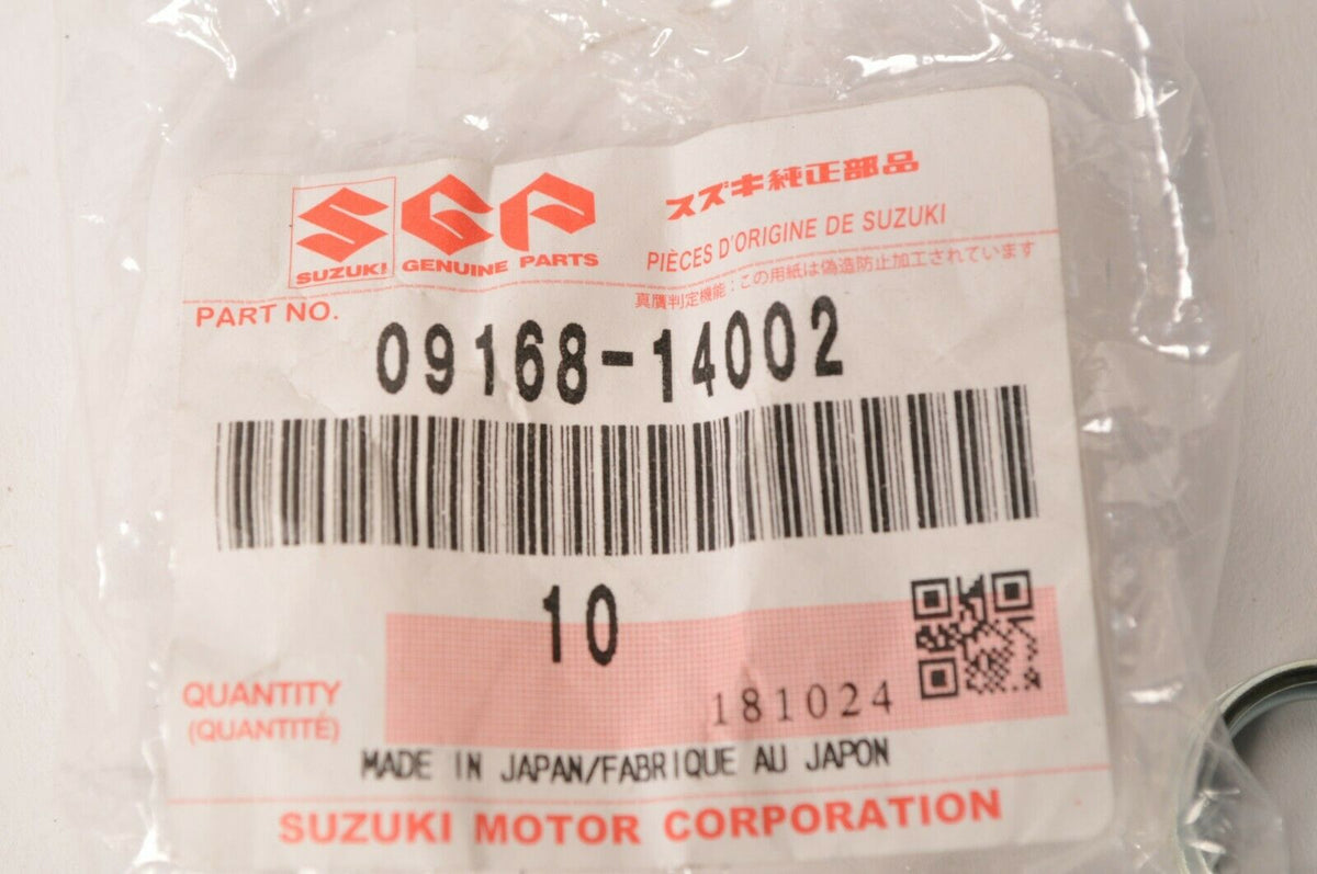 Genuine Suzuki 09168-14002 Qty:10 Crush Washer Seal Gasket - TC185 GSXR VL++