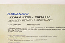 Load image into Gallery viewer, Clymer Service Repair Maintenance Shop Manual: Kawasaki KX60 KX80 1983-90 | M444