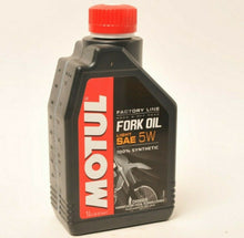 Load image into Gallery viewer, Motul 5w Fork Oil Huile de Fourche - Factory Line Synthetic 1L 1.05QT #105924