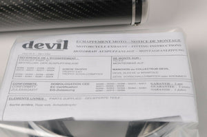 NEW Devil Exhaust - Std.Mount Carbon Trophy 52476 Suzuki GSX-R1000 2005-2006
