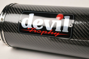 NEW Devil Exhaust - High Mount Carbon Trophy 52439 Suzuki SV650 SV 650 2003