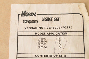 Genuine NOS Gasket Set Vesrah VG-3023 - Suzuki GR650 GR650X Tempter 1983-1984