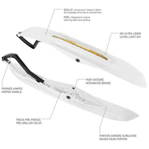 Kimpex Rush Ski kit White - Arctic Cat Ski-Doo Yamaha see fitments | 272071