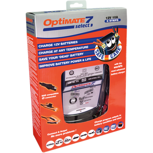 Optimate 7 Select 10A Battery Charger for Starter and Deep Cycle STD,AGM,GEL