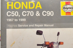 NEW HAYNES OWNERS WORKSHOP MANUAL REPAIR SHOP -0324 HONDA c50 c70 c90 1967-1999