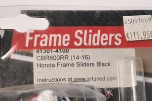 KR TUNED 41301-4100 Frame Sliders Slider Set - Honda CBR600RR 2014-16 Black
