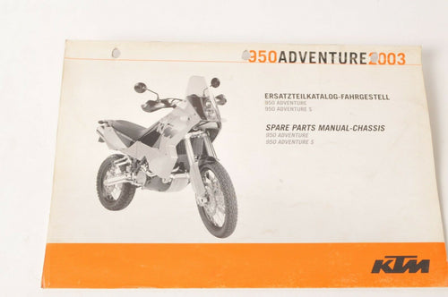 Genuine Factory KTM Spare Parts Manual Chassis 950 Adventure/S 2003 03 | 3208106