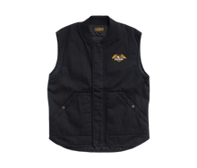 Load image into Gallery viewer, Loser Machine Condor Insulated Twill Motorcycle Vest - Dusty Black