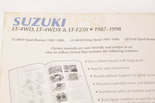 Load image into Gallery viewer, Clymer Service Repair Maintenance Shop Manual: Suzuki LT4WD LTF250 87-98  M483-2