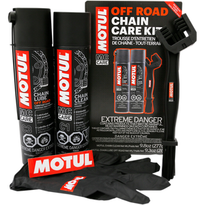 Motul Off-Road Chain Care Kit for MX Motocross Trail XC Race Motorcycle ATV