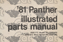 Load image into Gallery viewer, Genuine ARCTIC CAT Factory ILLUSTRATED PARTS MANUAL - 1981 PANTHER 4000 0185-189