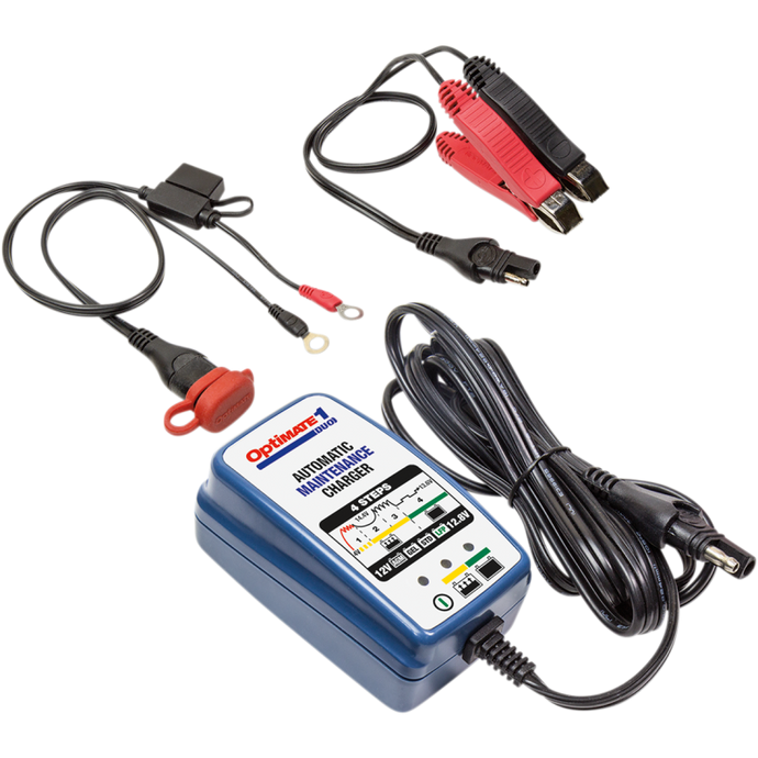 Optimate 1 Duo 12v STD AGM GEL Lithium Battery Charger - Motorcycle Powersports