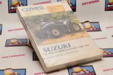 Load image into Gallery viewer, NEW CLYMER SHOP MANUAL M483 SUZUKI LT 4WD QUAD RUNNER KING F250 1987-1995