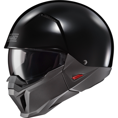 HJC i20 - Black Motorcycle Helmet Removeable Chin Bar Flip Visor | All Sizes