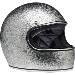 Biltwell Gringo Helmet ECE - Brite Silver Mega Metal Flake Large | 1002-405-104