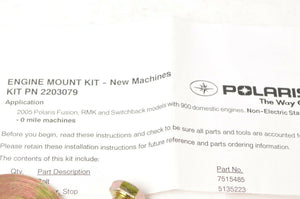 Genuine Polaris 2203079 Engine Mount Kit - 2005 Fusion RMK S/B 900 manual-start