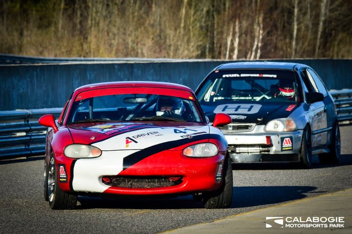 First Race, First Win for the MotoMike.ca Sponsored Calabogie-Spec Miata!
