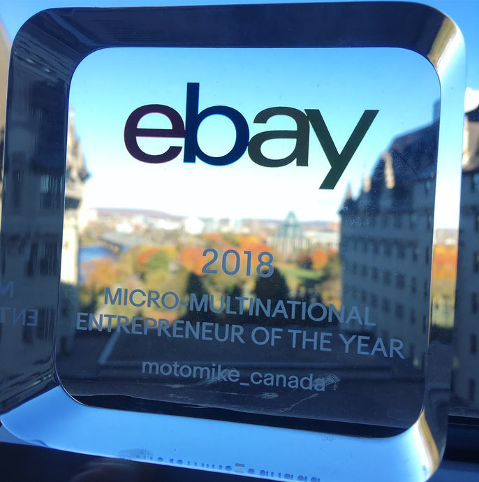Motomike named eBay Entrepreneur of the Year for 2018!