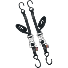Load image into Gallery viewer, POWERTYE MFG. 1" RATCHET TIE DOWNS (PR) 32272