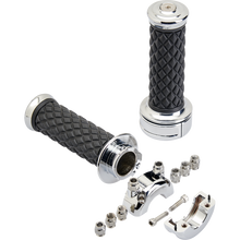 Load image into Gallery viewer, Biltwell AlumiCore Grip Set Custom Chrome