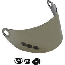 Load image into Gallery viewer, Biltwell | Gringo S Gen2 Flat Shield | Gold Mirror | Anti-Fog | Scratch Resistant | UV/A UV/B Resistant | Motorcycle Helmet Accessory